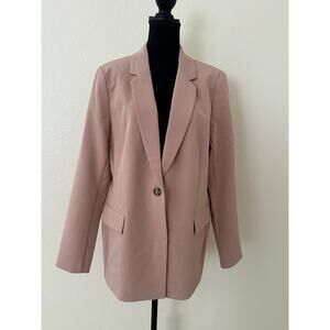 The Drop Women Blake Praline Long Sleeves Blazer Size M - NWT